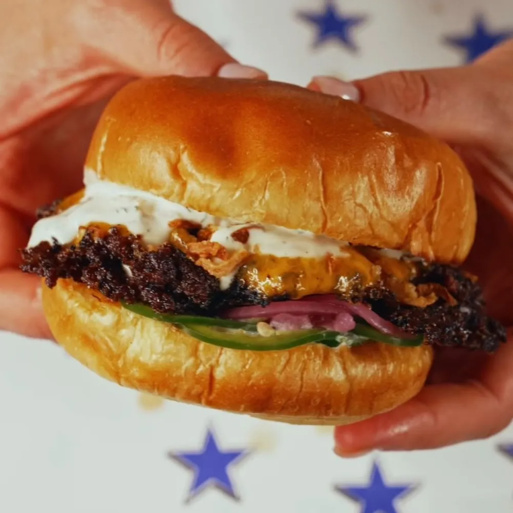 The Crying Johnny — crispy onions, house-made ranch, pickled onions and jalapeños